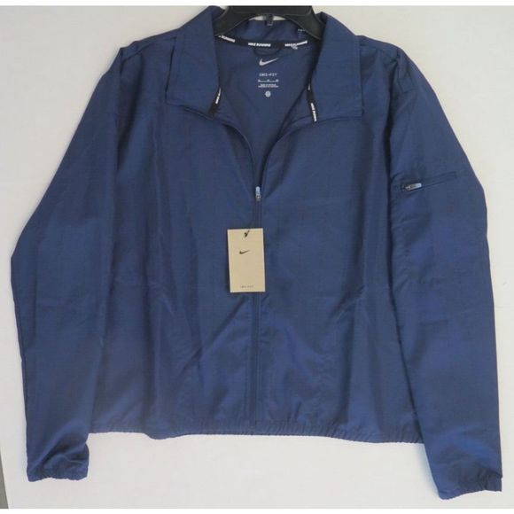 Nike DD6009 410 Women's Sz XL Navy/Black Dri-Fit Icon Clash Running Jacket $90 - Picture 6 of 6
